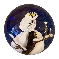 Ed Alexander 123/250 Owl Paperweight