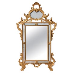 Italian Carved and Gilt Console Mirror