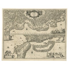 Carte de la cte japonaise, d'Osaka  Tokyo et des les Kyushu et Shikoku, 1669