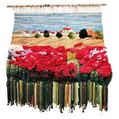 Large Tapestry "Poppies", Spain, 1960s