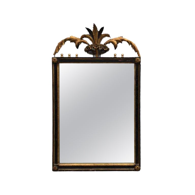 Neoclassical Italian Wood and Gilt Mirror