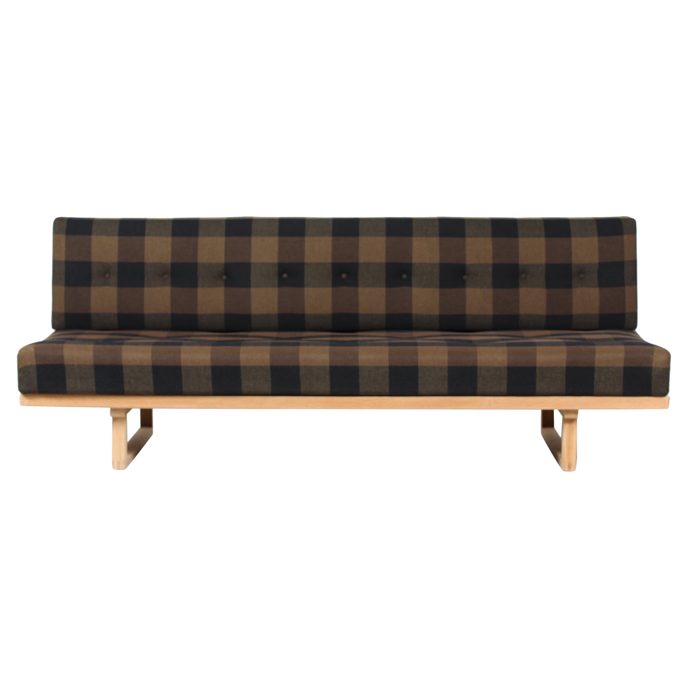 Børge Mogensen Daybed 4312 of Oak and Wool by Fredericia Stolefabrik 1960s