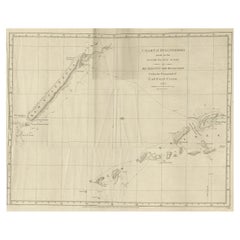 Rare gravure de la Nouvelle Caledonia et du Nouveau Hebrides de Capt. Voyages de cuisine, 1777