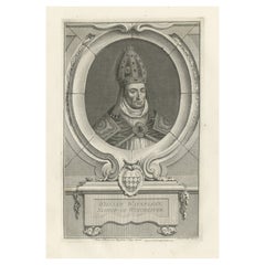 Antique Bishop William Waynflete, Founder of Magdalen College School in Oxford, ca.1750