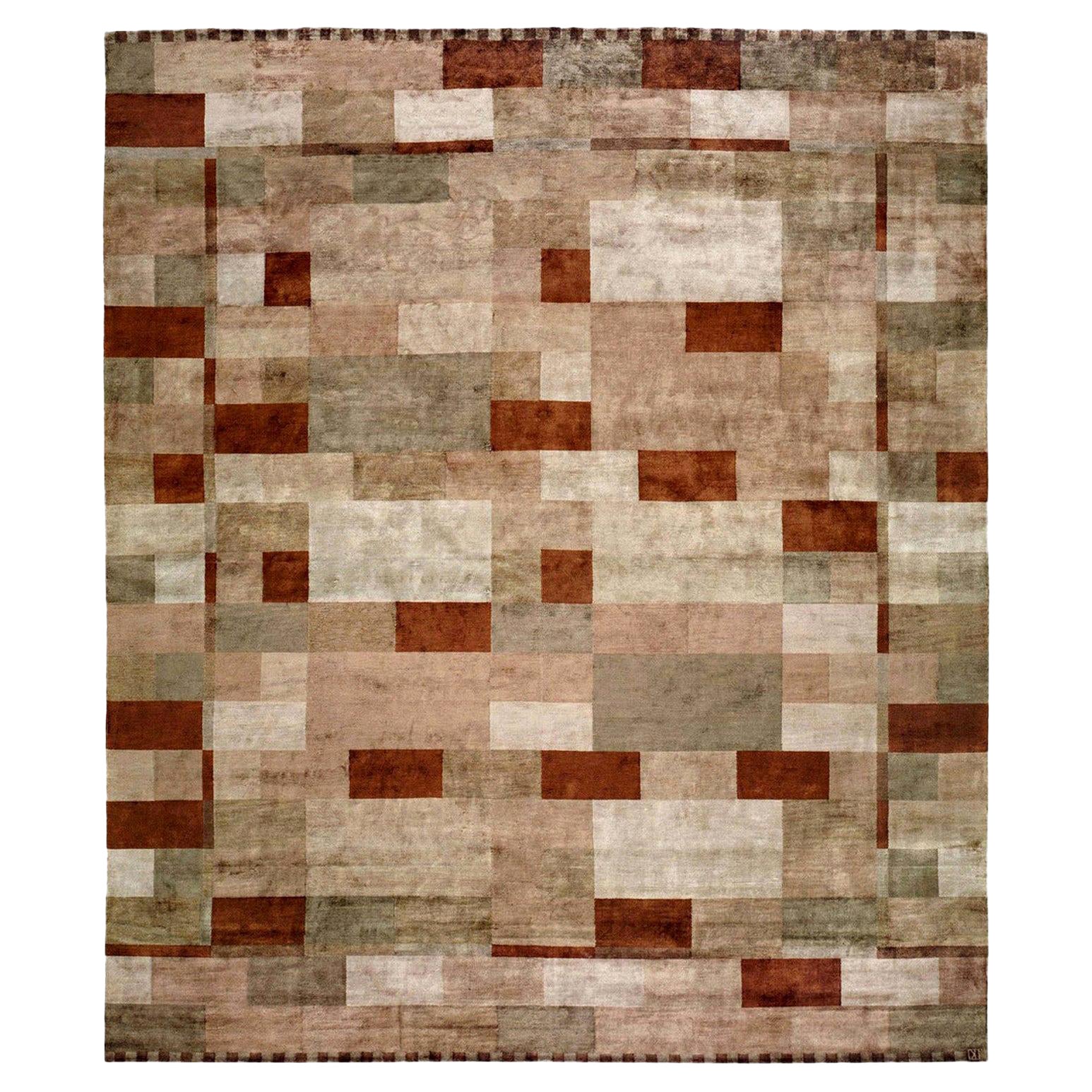 Contemporary Rug in High Density Acrylic "Evolve" by Joe Doucet For