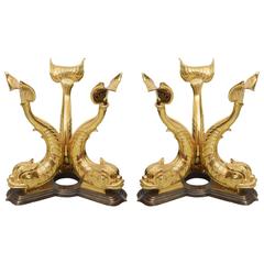 Italian Brass Koi Fish Sculptural Table Bases, 1960s, Italy 7
