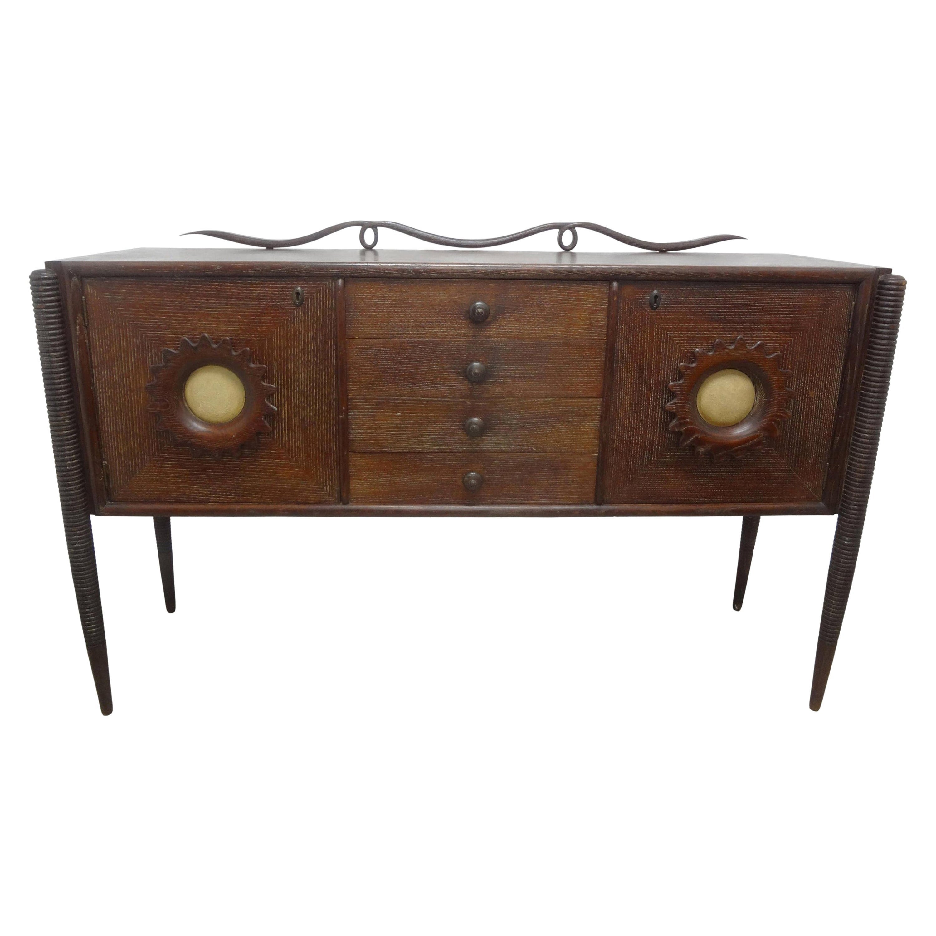 Italian Modern Credenza Attributed to Paolo Buffa For Sale