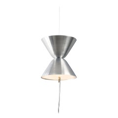 Daniel Becker Aureole Suspended Floor Lamp in Brushed Aluminum for Moss Objects