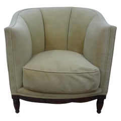 French Louis XVI Style Channel Back Bergere