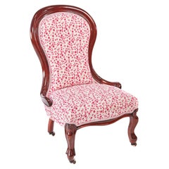 Antique Victorian Mahogany Ladies Chair