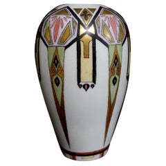 Art Nouveau Continental Porcealin Vase