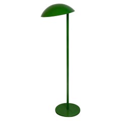 Italian Mid-Century Modern Green Enamelled Metal Floor Lamp, 1970s