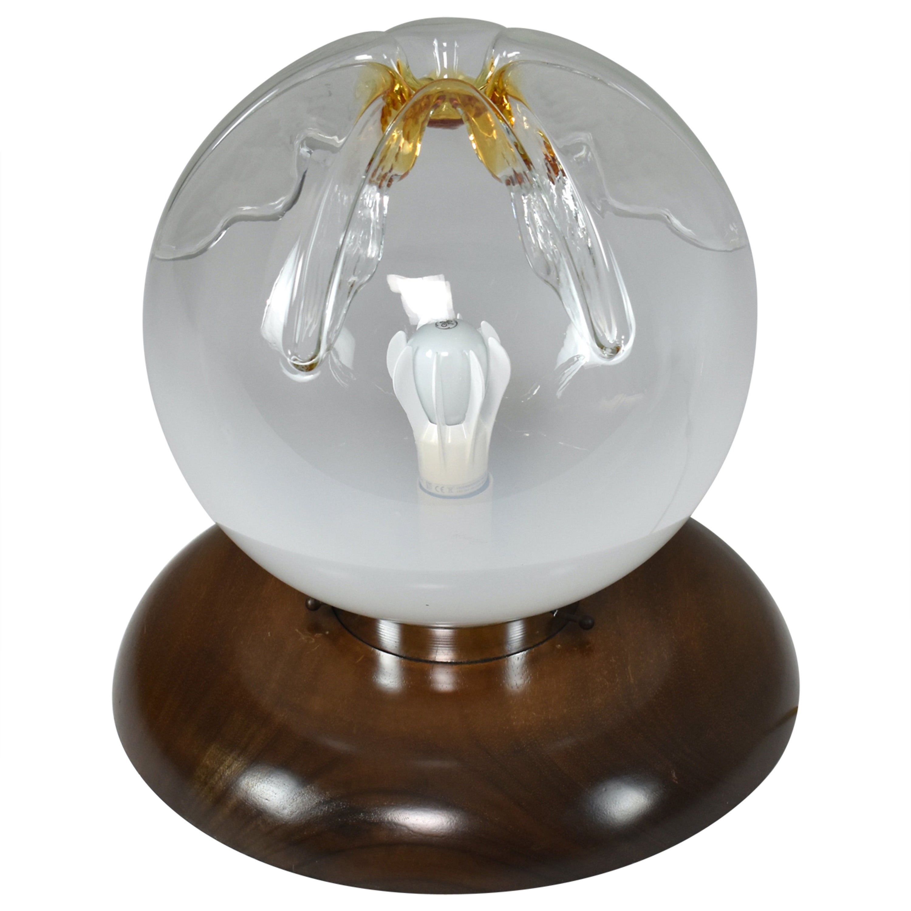 Lampe de table à boule italienne Murano des années 1970  en vente