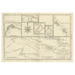 Antique Detailed Map of Papua New Guinea and the Regions to the West, ca.1780