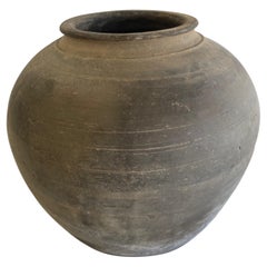 Vintage Oil Pottery Medium Size Clay Pot
