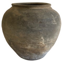 Brown and Gray Vintage Oil Pot