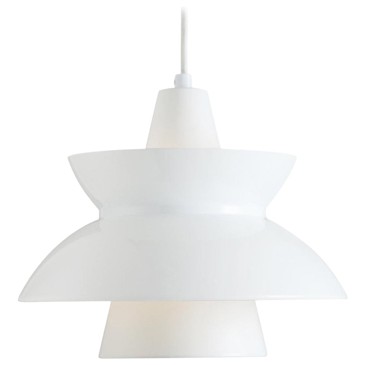 Jørn Utzon White 'Doo-Wop' Pendant for Louis Poulsen