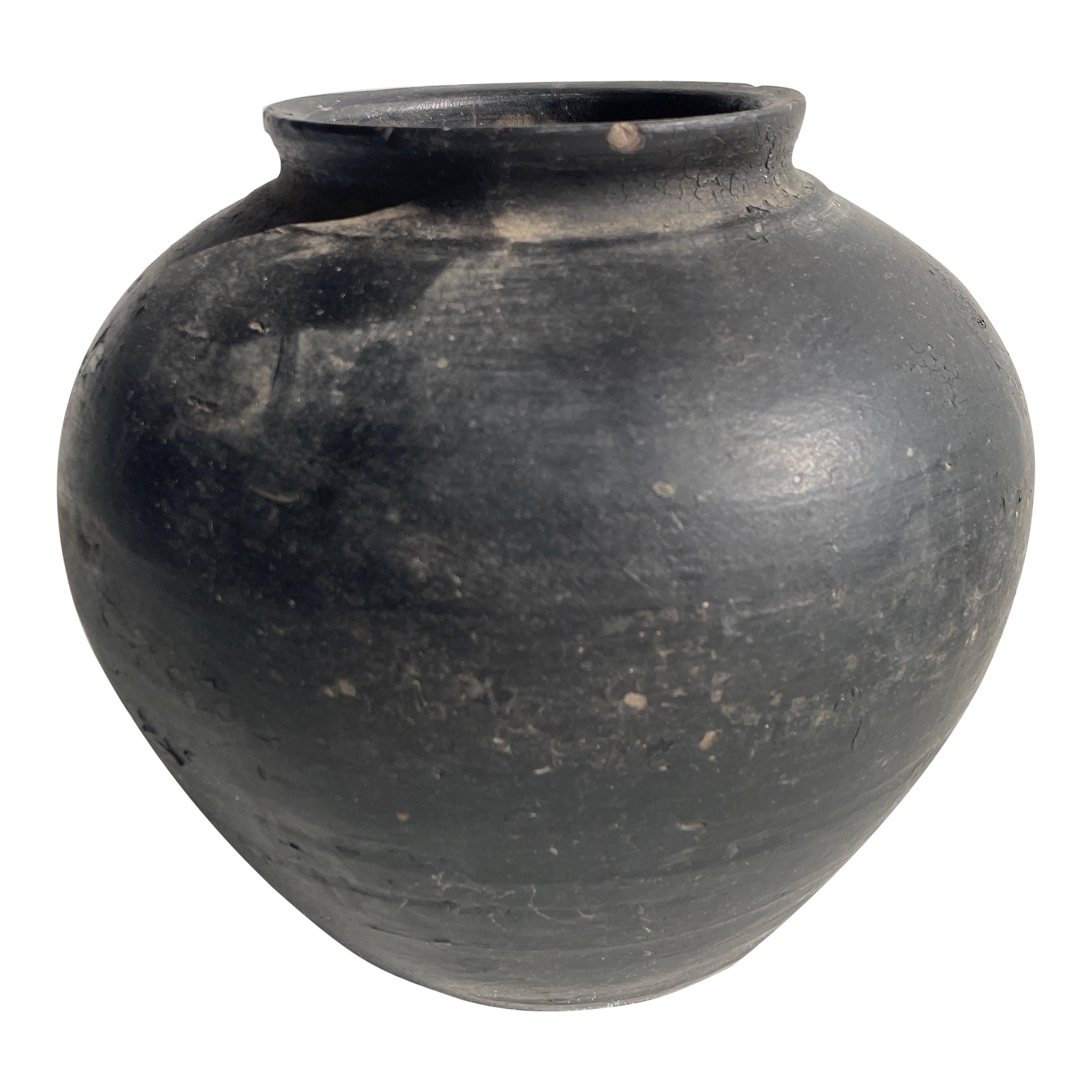 Pots décoratifs poteries à l'huile vintage mattes