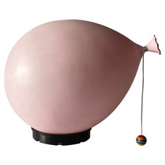 Pink Plastic Balloon Sconce by Yves Christin for Bilumen, 1970s, Italy