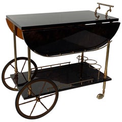 Aldo Tura Parchment Bar Cart