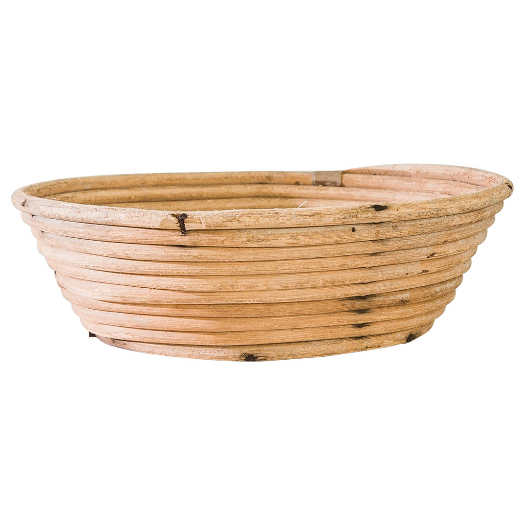Vintage Central European Bread Proofing Basket