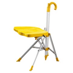 Vintage 20th Century Gaetano Pesce Umbrella Chair Folding and Transportable Yellow