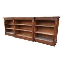 19th Century Mahogany Dwarf Bookcase Cabinet