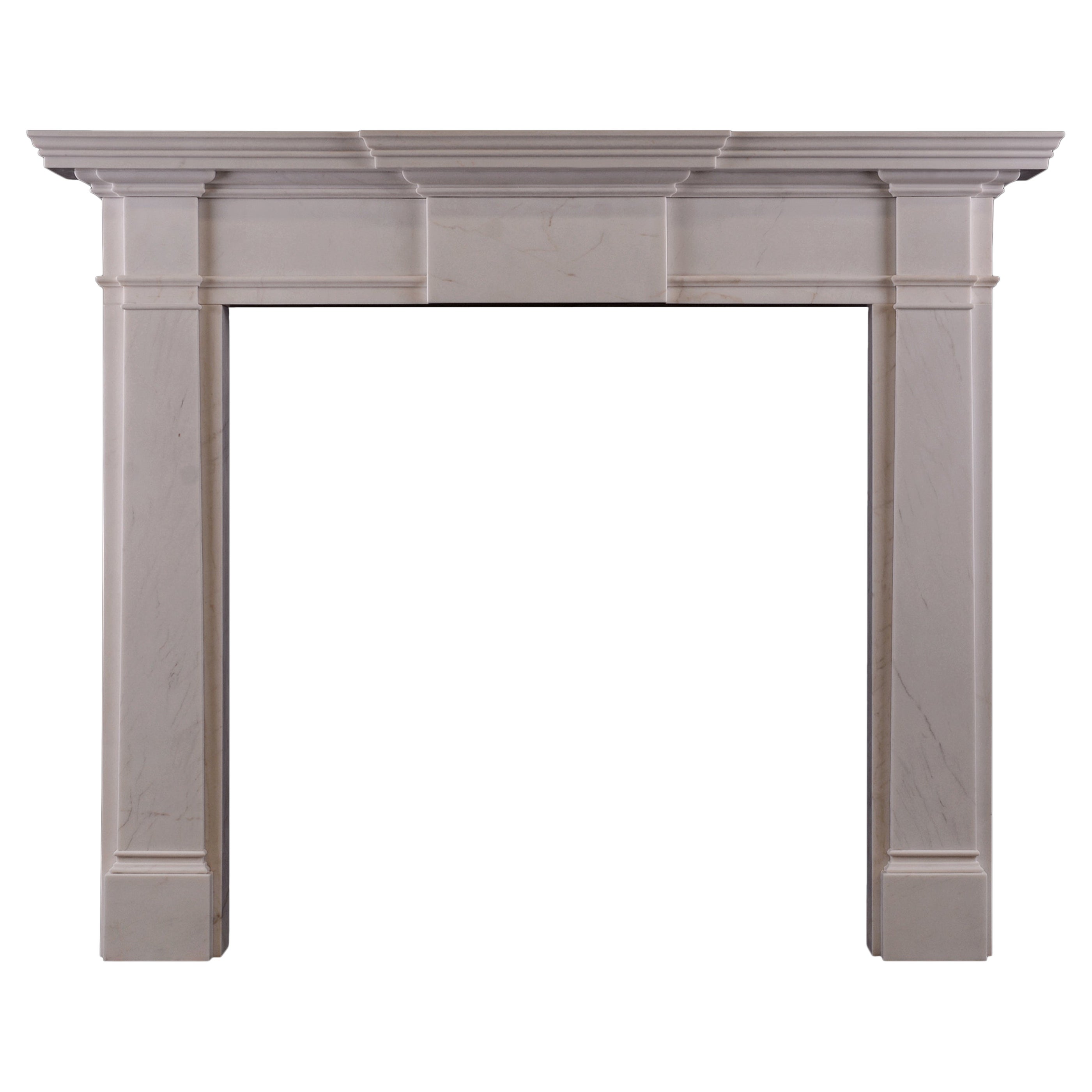 Mid-Sized English Georgian Style Fireplace For Sale