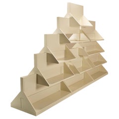 Ugo La Pietra Modular Bookcase 'Uno sull'Altro' for Poggi, Italy 1970s