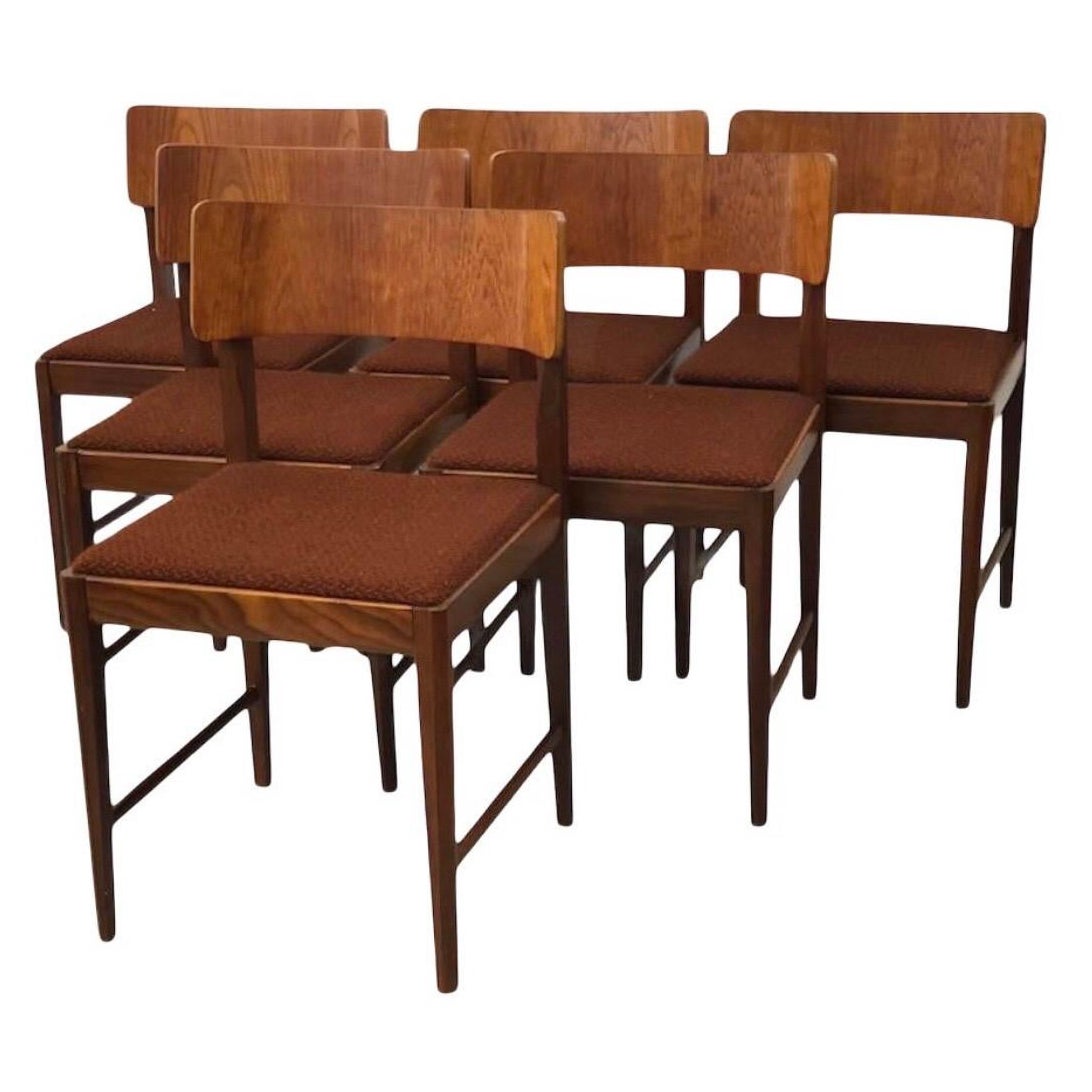 HeywoodWakefield MidCentury Modern Dining Chairs, Set of 6 at 1stDibs