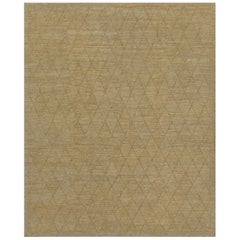Handwoven Diamond Patterned Hemp Rug