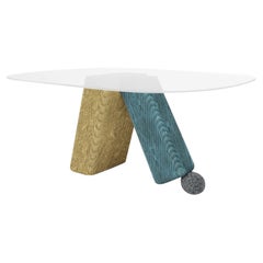 Objects of Nature Heel Stone Round Dining Table by Ptang Studio