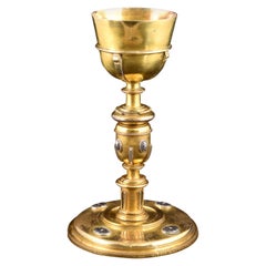 Chalice. Gilt Bronze and Silver, Enamels. Spain, Dated 1610
