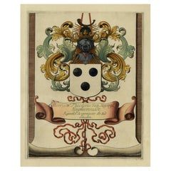 Coat of Arms of Theodorus Van Bleiswijk, Mayor of Schiedam, Netherlands, Ca.1680