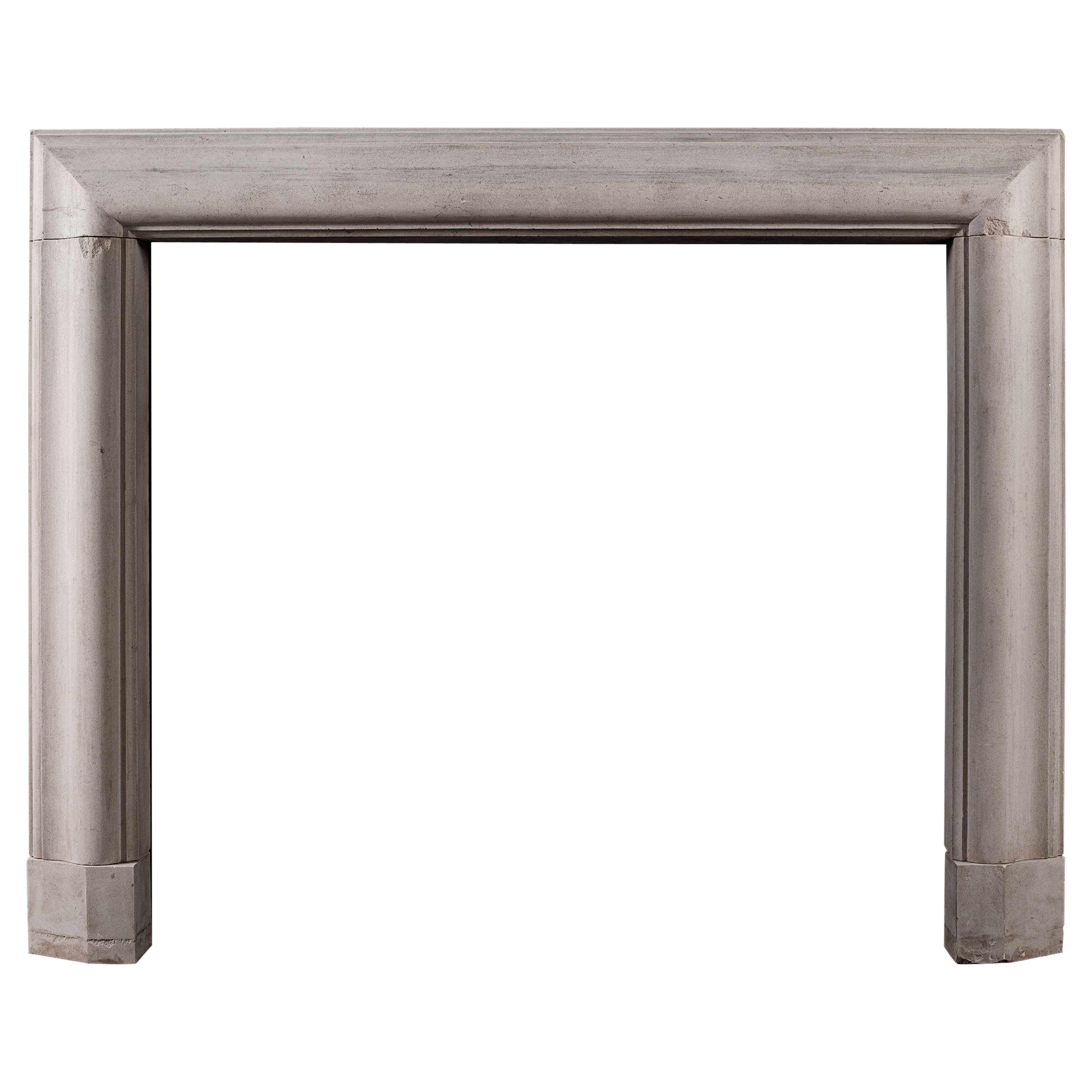 English Bolection Fireplace in Portland Stone For Sale