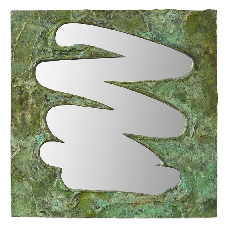 Daishi Luo, « Polyphonie - Vert », miroir en cuivre et acier inoxydable