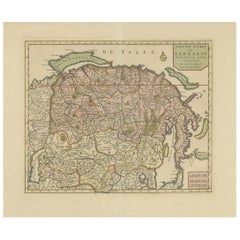 Antique Map of Siberia and Chinese Tartary, Incl Nova Zembla, ca.1732