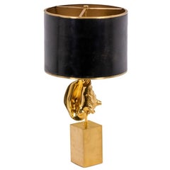 Maison Charles, Lamp “Strombus” in Bronze and Brass, 1970s