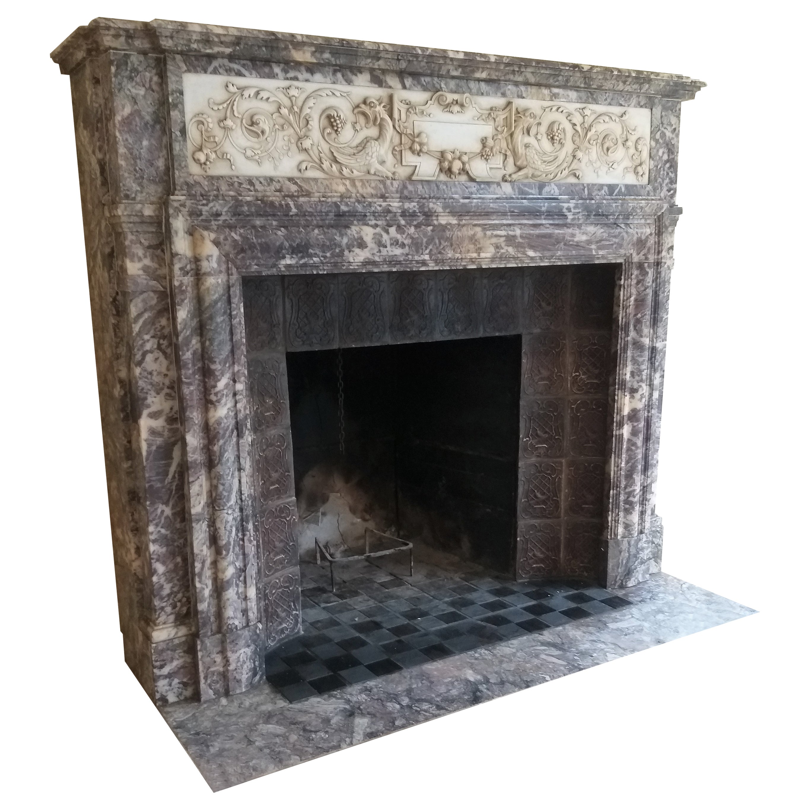 Exceptional Fireplace, Napoléon III, ca.1858 For Sale