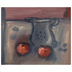 Bengt Delefors, Sweden, Oil on Canvas, Modernist Still Life