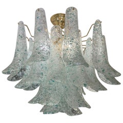 Muranoglas-Kronleuchter aus Muranoglas in „Mosaico“-Technik, von Mazzega