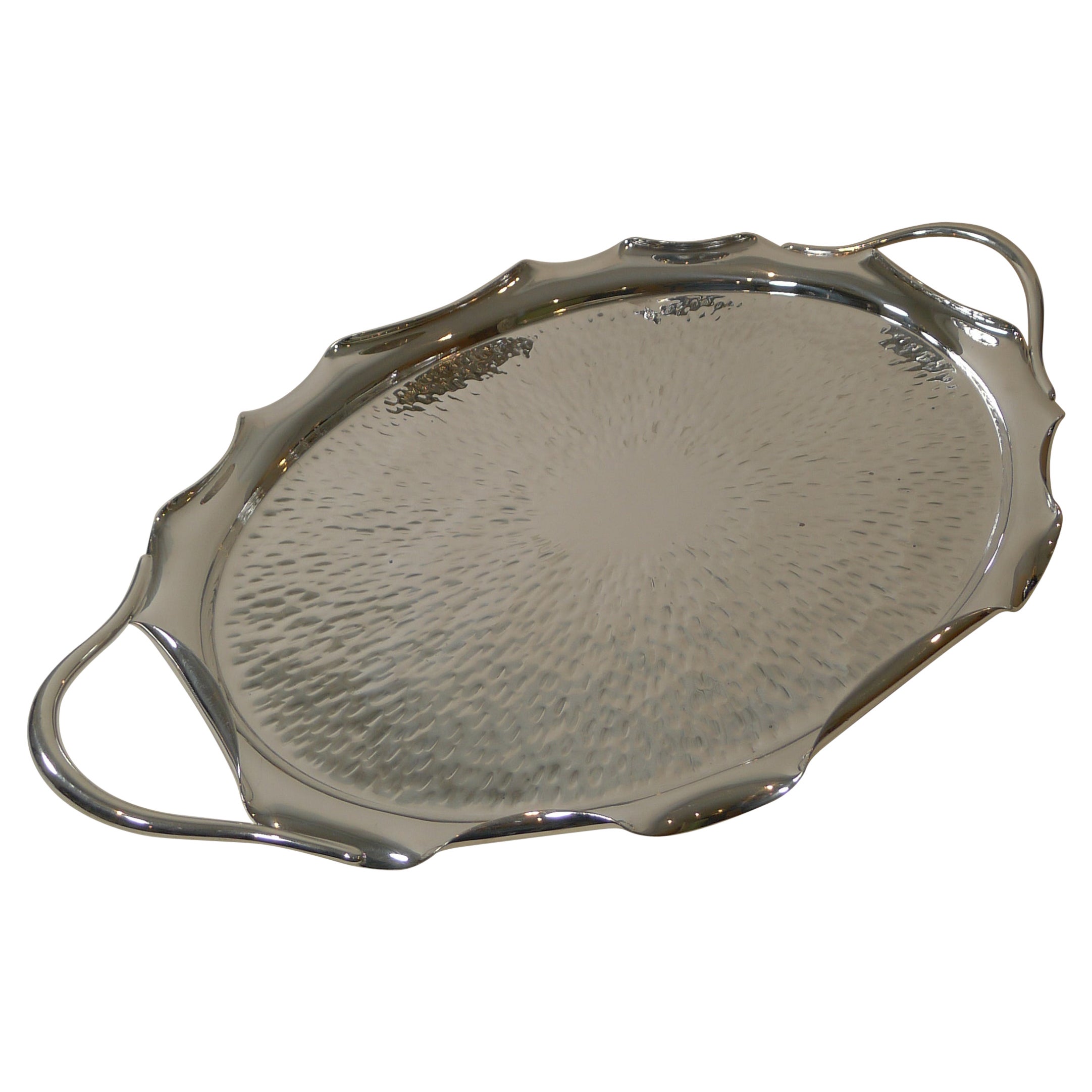 Large Hukin and Heath Silver Plated Serving Tray, c.1890