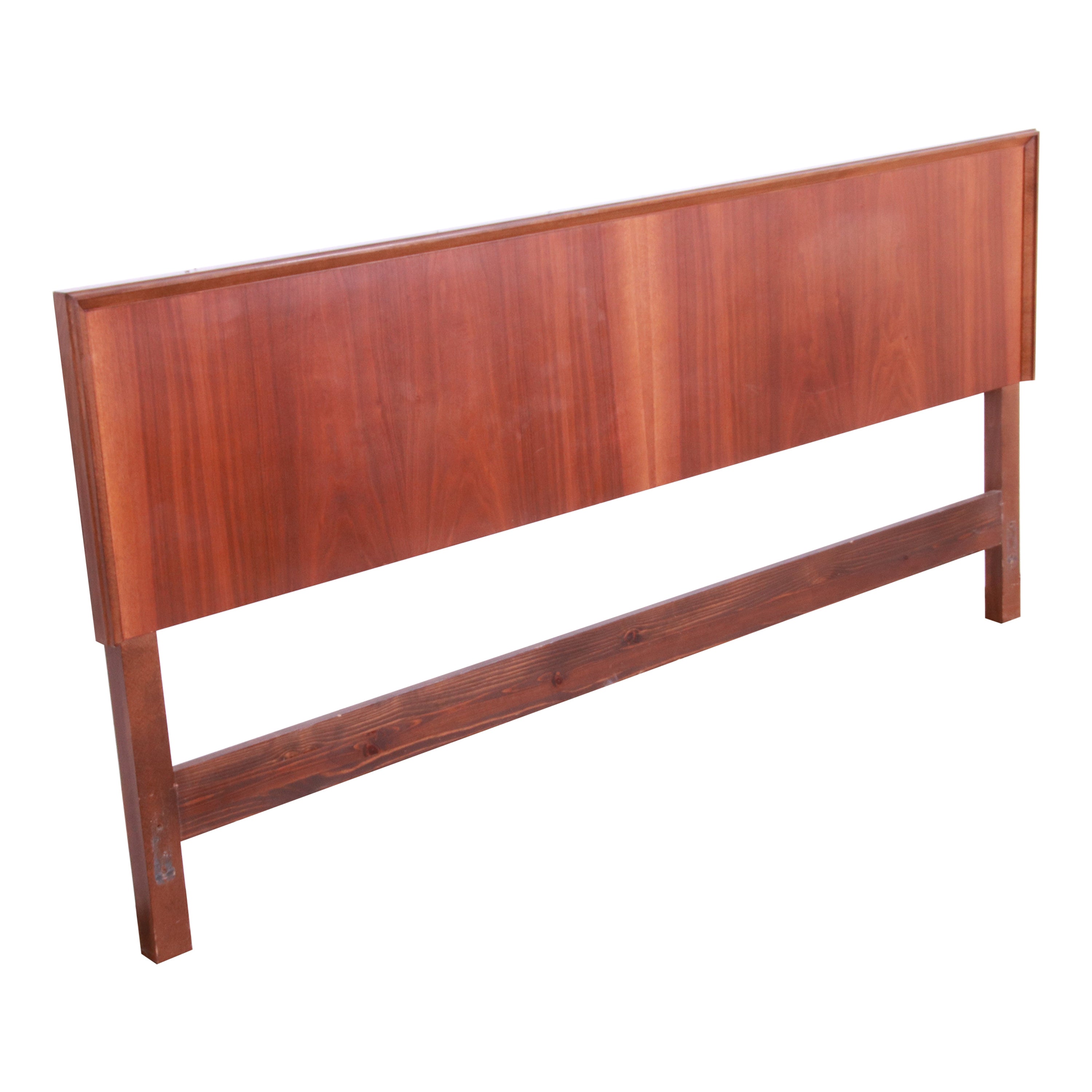 Mid Century Modern Birch Full Size Headboard Bed at 1stDibs