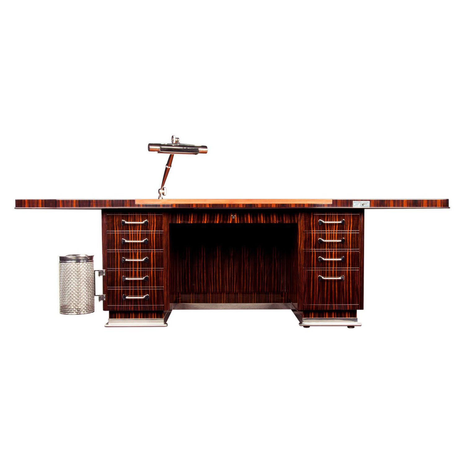 Pollaro Ruhlmann Reproduction “Granet” Macassar Ebony Executive Desk