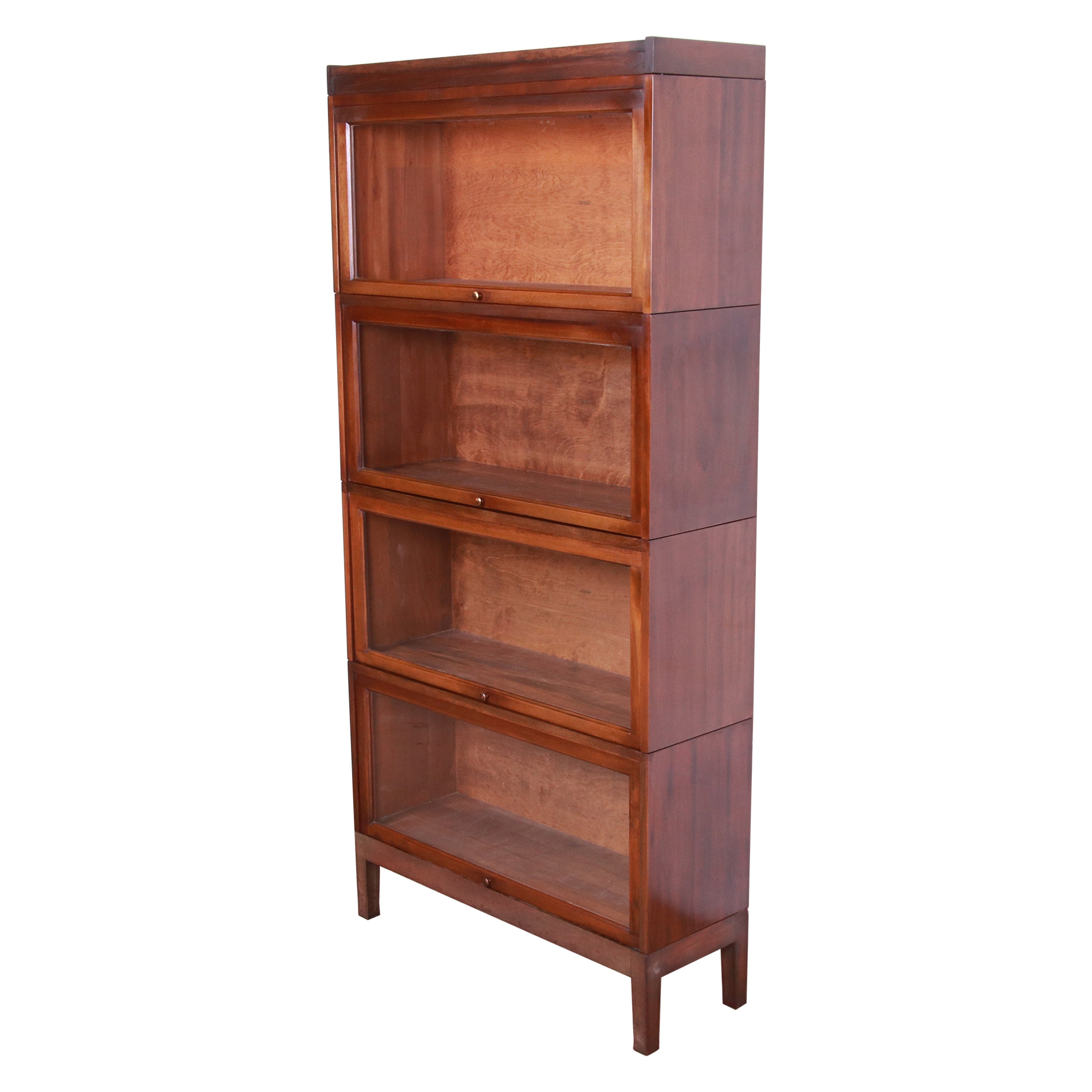 Shaw Walker Arts & Crafts Four-Stack Barrister Bookcase, circa 1920s