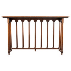 Oak Balustrade Console Table