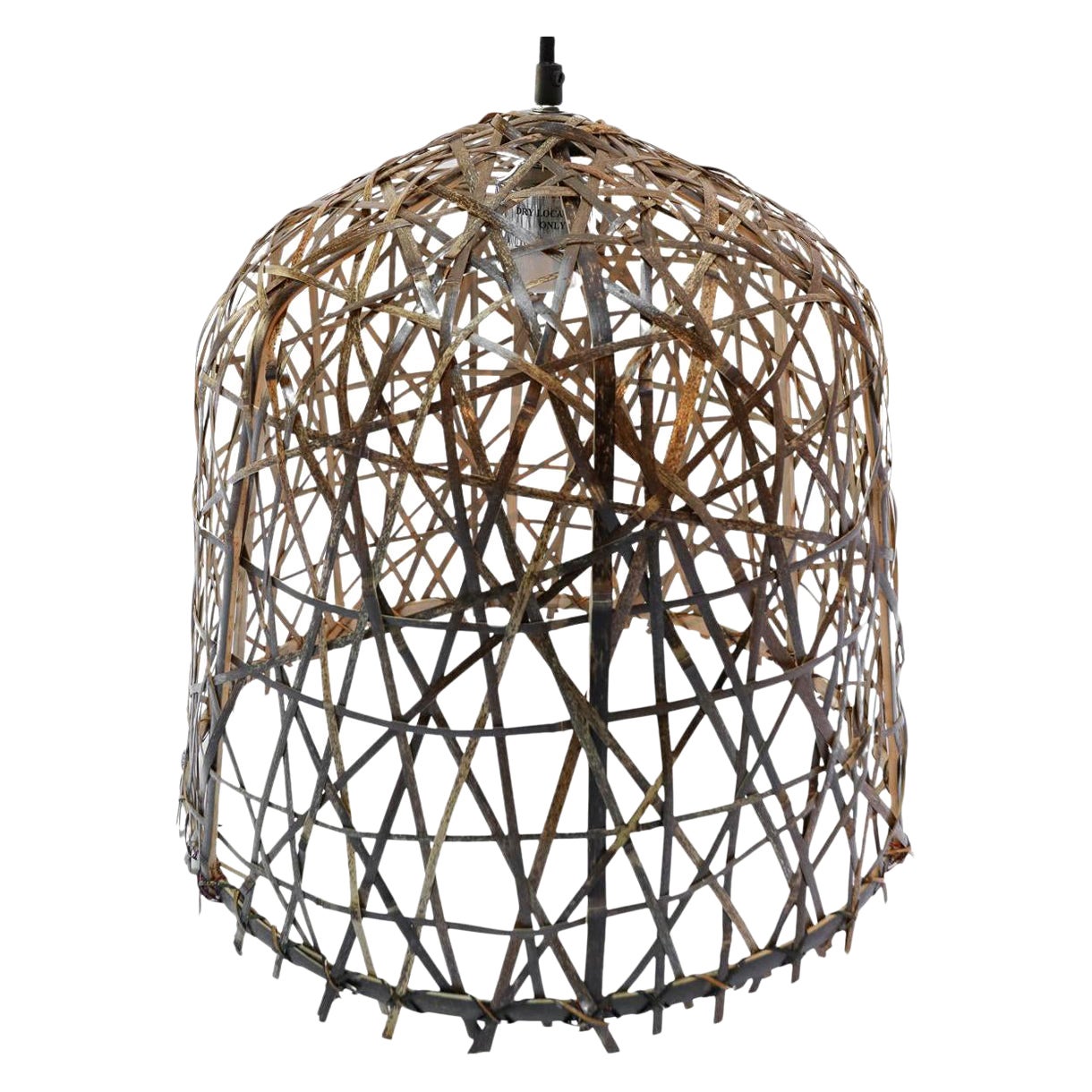 Petit lustre à suspension Birds Nest noirs par Ay Illuminate