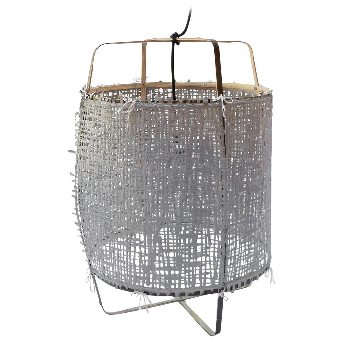Z11 Black Paper Cover Pendant Chandelier in Grey by Ay Illuminate
