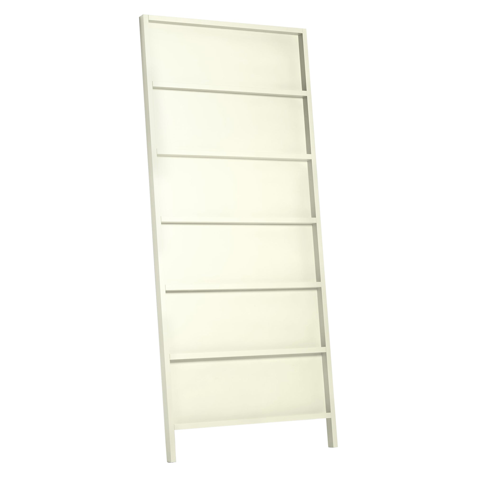 Moooi Oblique Big Cupboard/Wall Shelf in Oyster White Lacquered Beech For Sale
