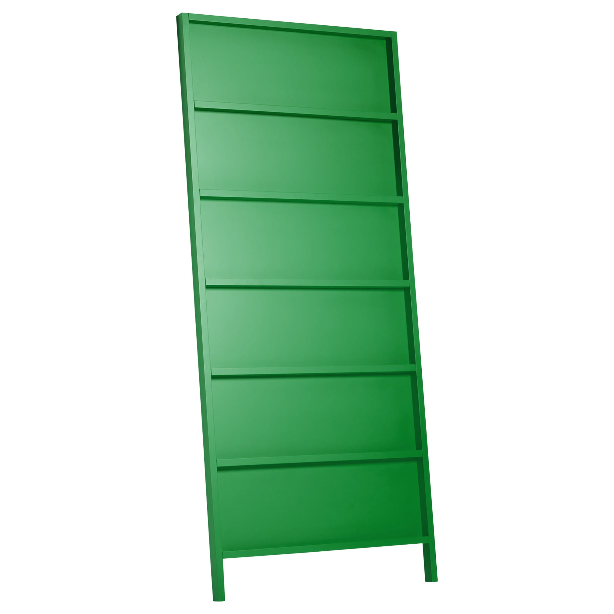 Moooi Oblique Big Cupboard / Wall Shelf in Grass Green Lacquered Beech
